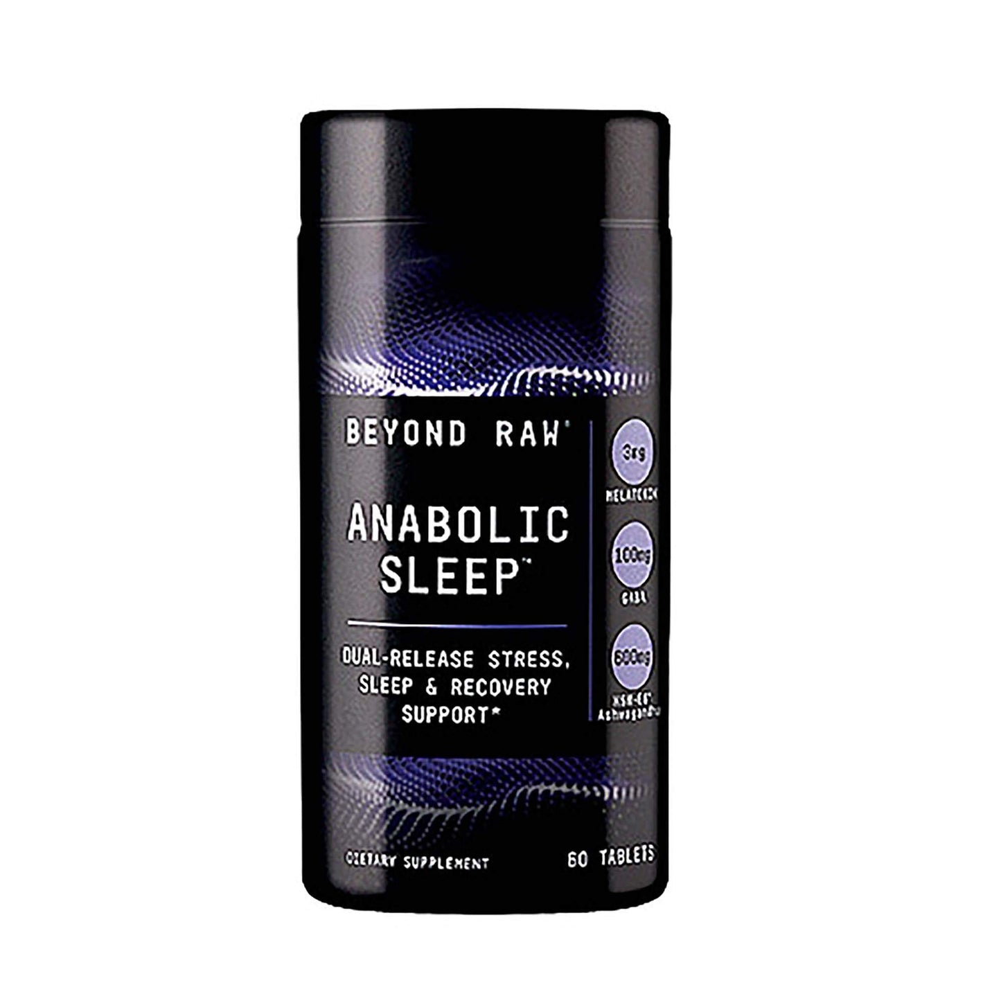 BEYOND RAW Anabolic Sleep | Duel-Release Stress Sleep & Recovery Support | 60 Count
