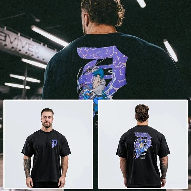 2024 Men's Oversized Cotton Gym Fitness T-shirt