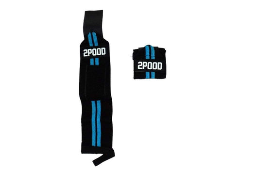 2POOD Wrist Wraps for Weightlifting Powerlifting Weightlifting Cross Training Bodybuilding for Men and Women (Blue)