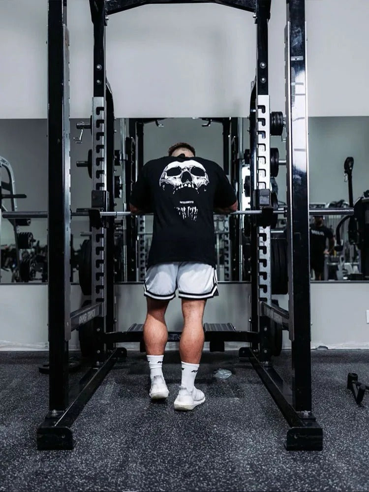 2024 Men's Oversized Cotton Gym Fitness T-shirt