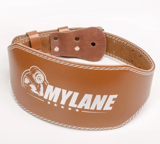 Men's Professional Cowhide Weightlifting Belt