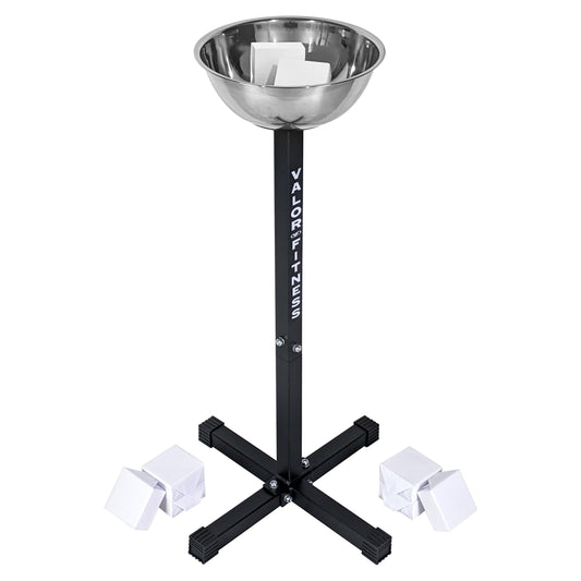 Valor Fitness CH-1 Chalk Holder Station for Home or Commercial Gyms Including CH-2 Gym Chalk for Improved Grip and Performance While Weightlifting Rock Climbing or Cross Training