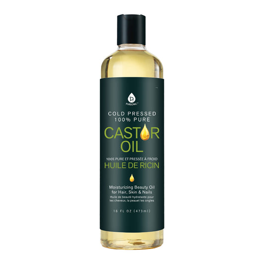 100% Pure Cold Pressed Castor Oil 16 Oz