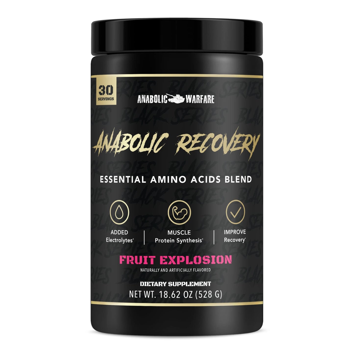 Anabolic Warfare Anabolic Recovery Essential Amino Acid Blend - Post-Workout Recovery & Premium Hydration to Build Muscle (Fruit Explosion 30 Servings)