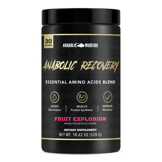 Anabolic Warfare Anabolic Recovery Essential Amino Acid Blend - Post-Workout Recovery & Premium Hydration to Build Muscle (Fruit Explosion 30 Servings)